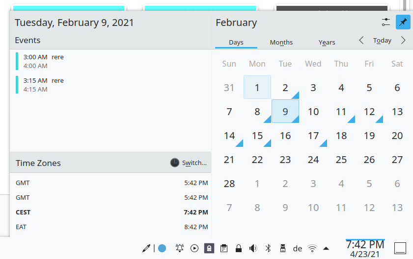 Plasma Calendar Redesign