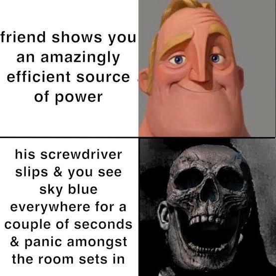 History Memes - Everyone is a gangster until the room glows blue | History Memes