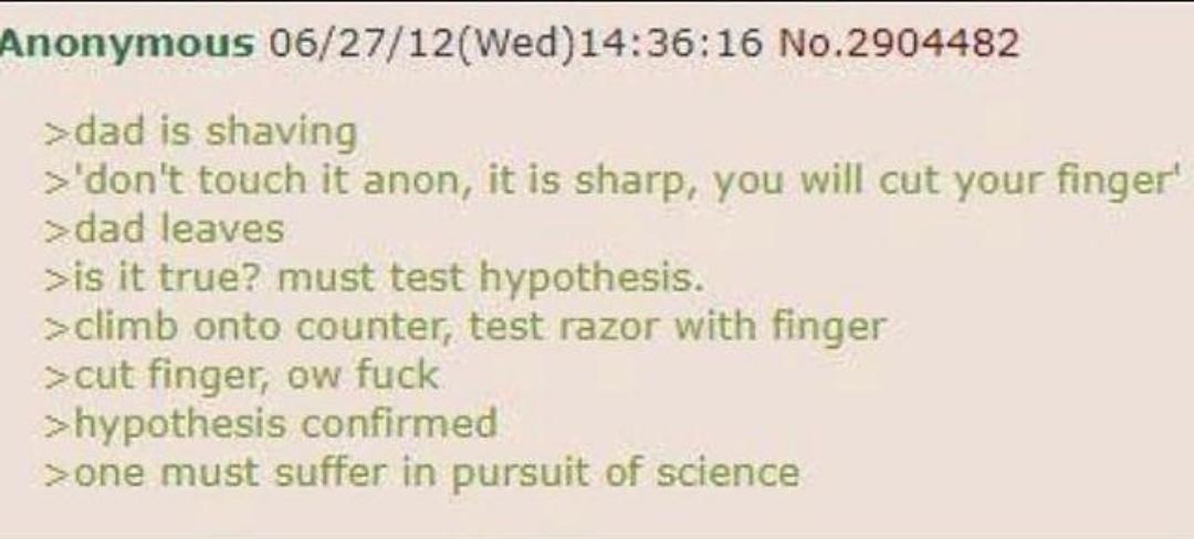 Greentext Stories - Anon tries Scientific Method | /r/Greentext