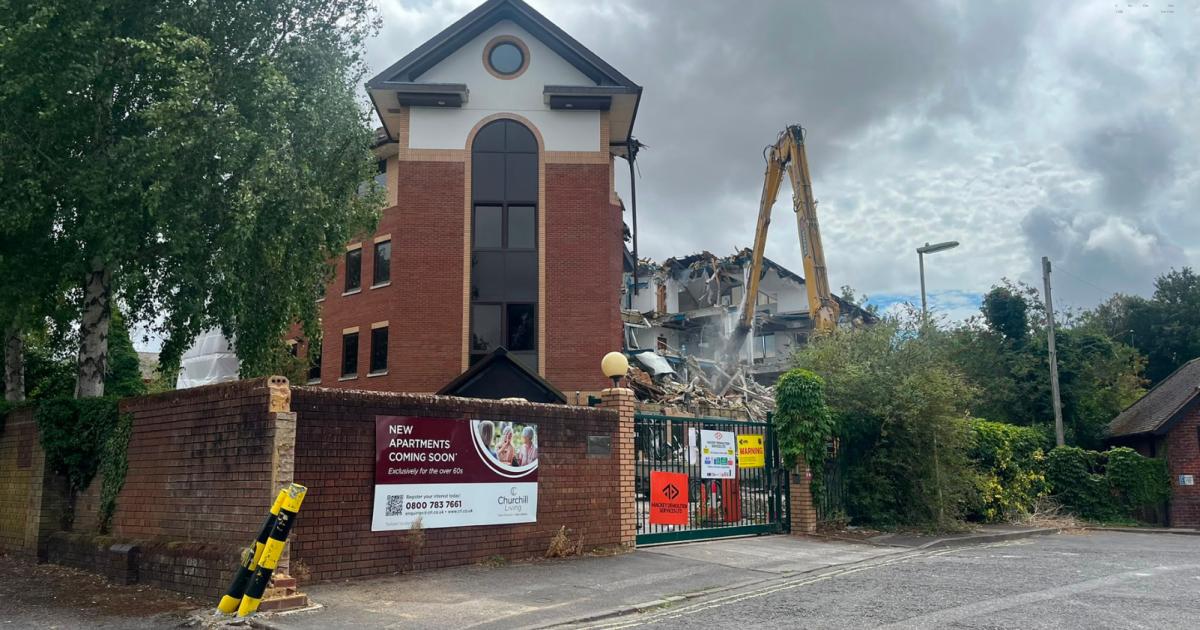 Retirement flats plan for town centre moves forward as demolition begins