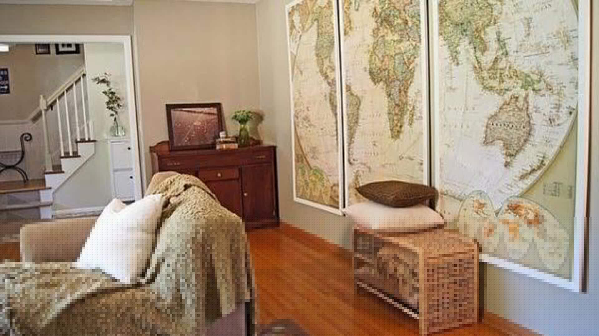 Decor tip: Add vintage global maps to your space