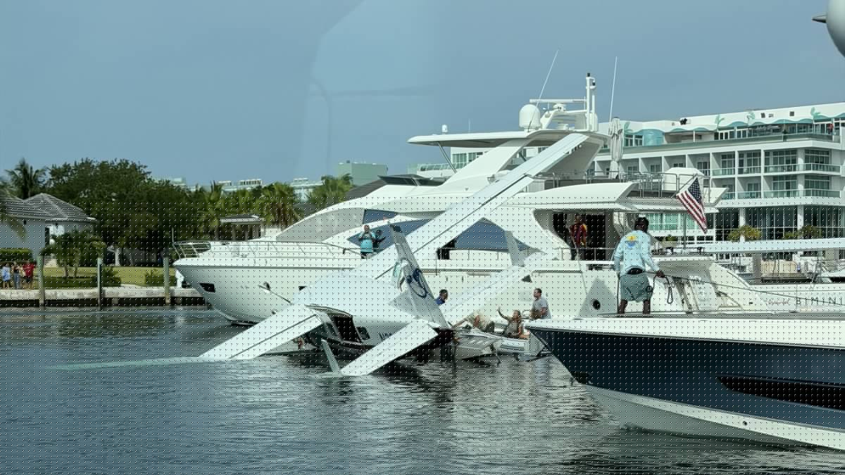Americans rescued after seaplane crashes into dock in the Bahamas