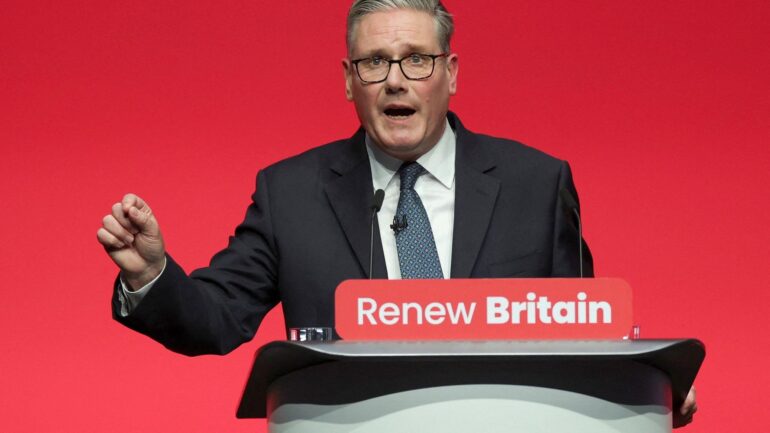Starmer says he will take ‘no more lectures’ from Farage – and warns of ‘fight for soul’ of UK