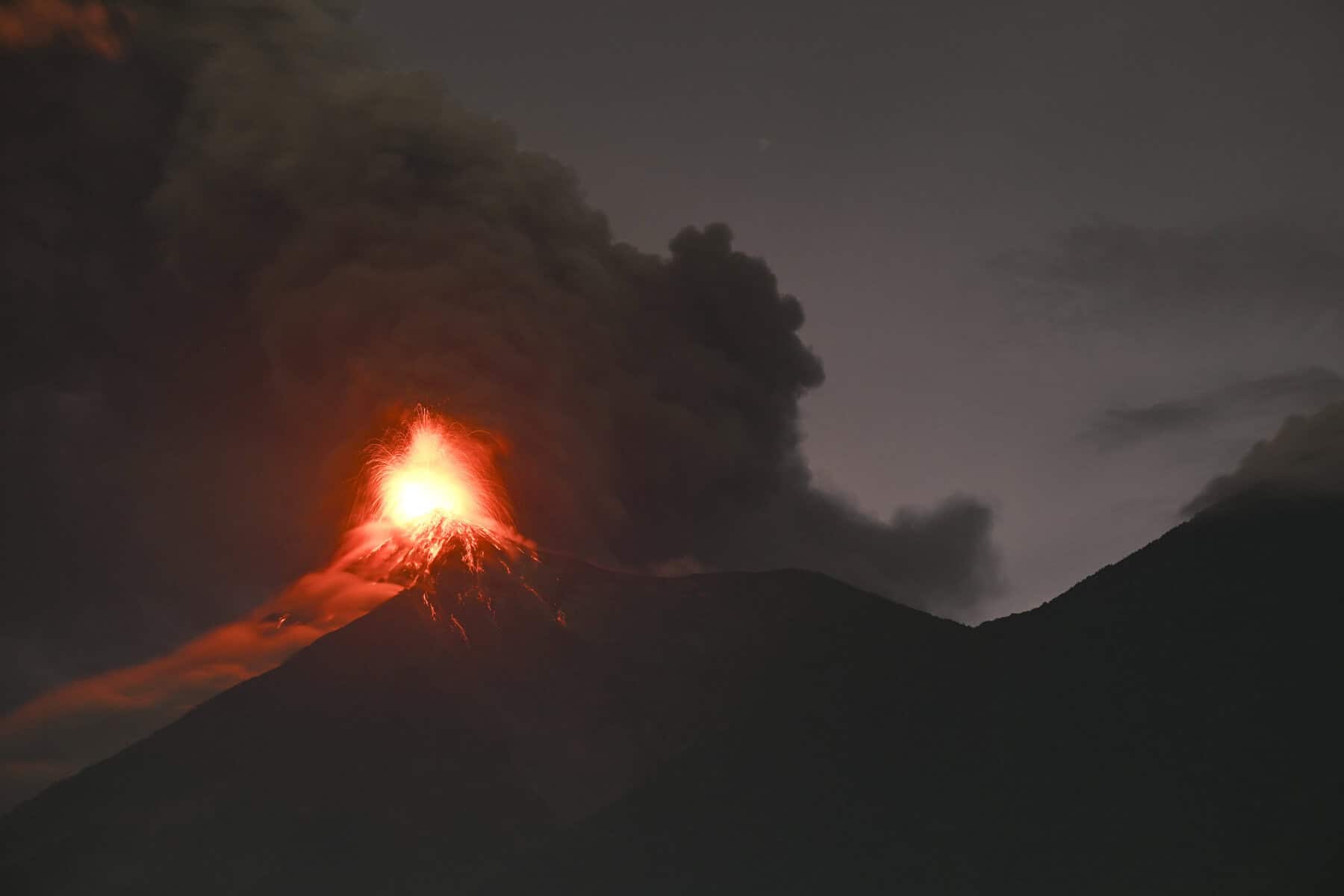 Guatemala’s Fuego Volcano Eruption Forces 1,700 Evacuations