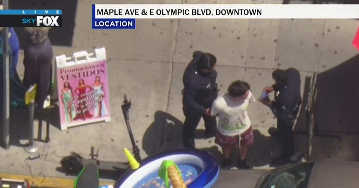 3 robbery suspects arrested in downtown LA after high-speed police chase