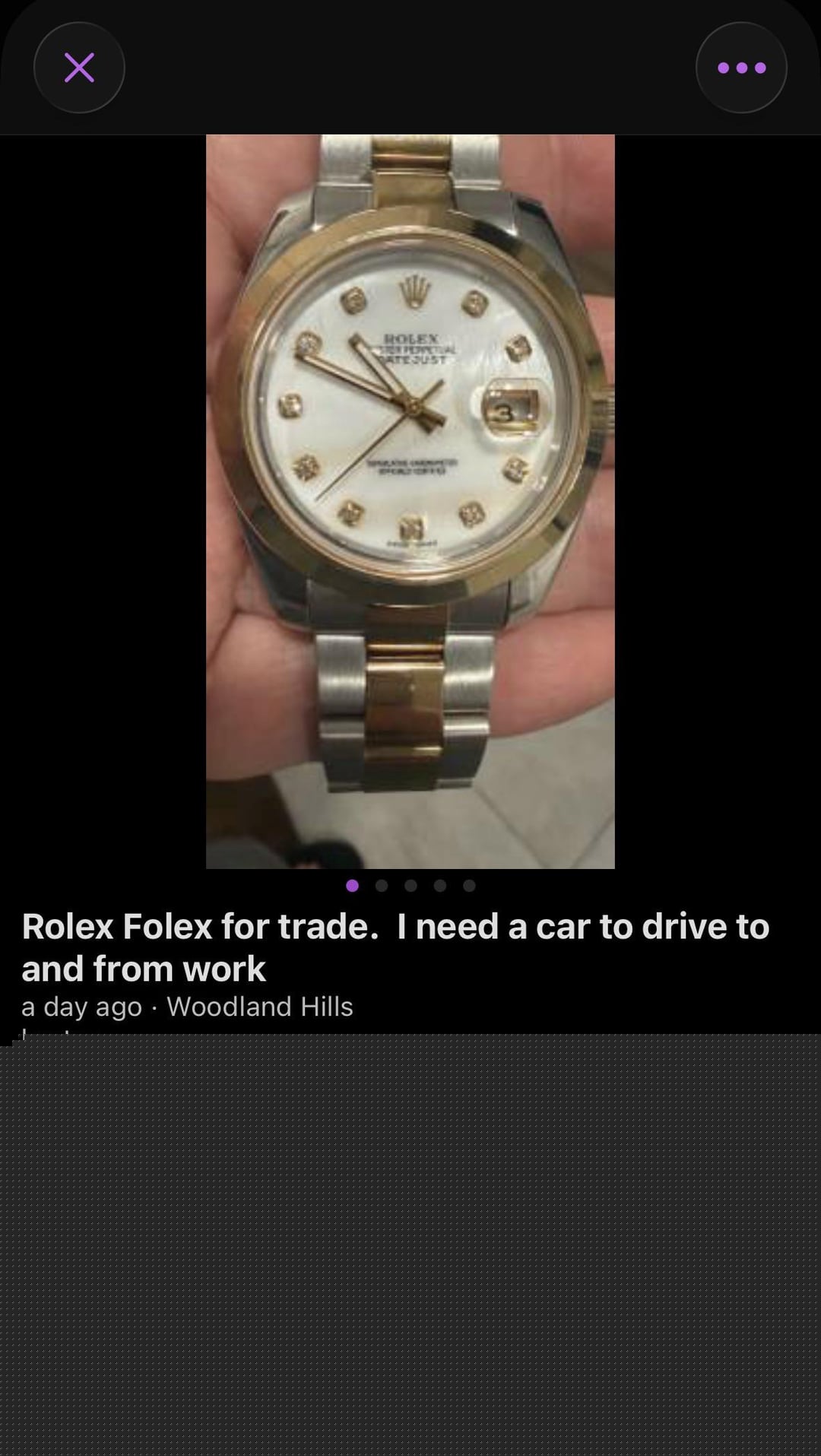 /r/ChoosingBeggars / Choosing Beggars - Trade a car for a counterfeit watch