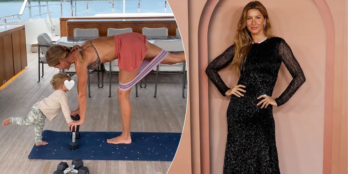 Gisele Bundchen ndan një pamje të rrallë familjare, stërvitet me djalin 17-muajsh në jaht
