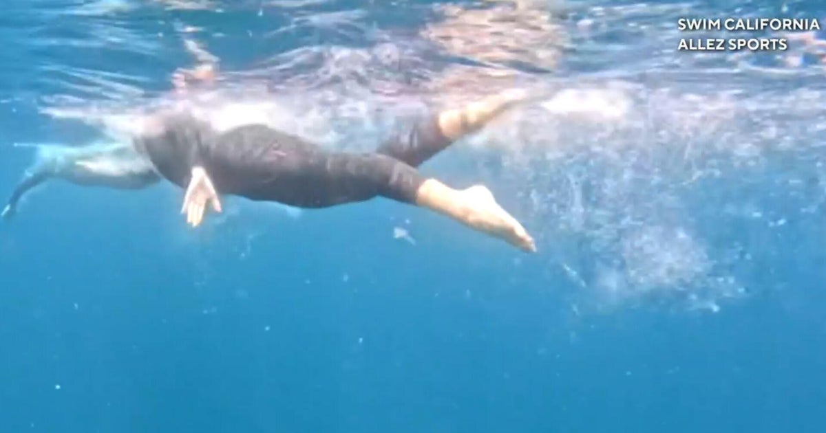 California woman trying to swim down entire California coast
