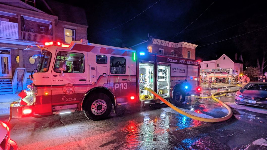 Firefighters battle three blazes overnight in Ottawa