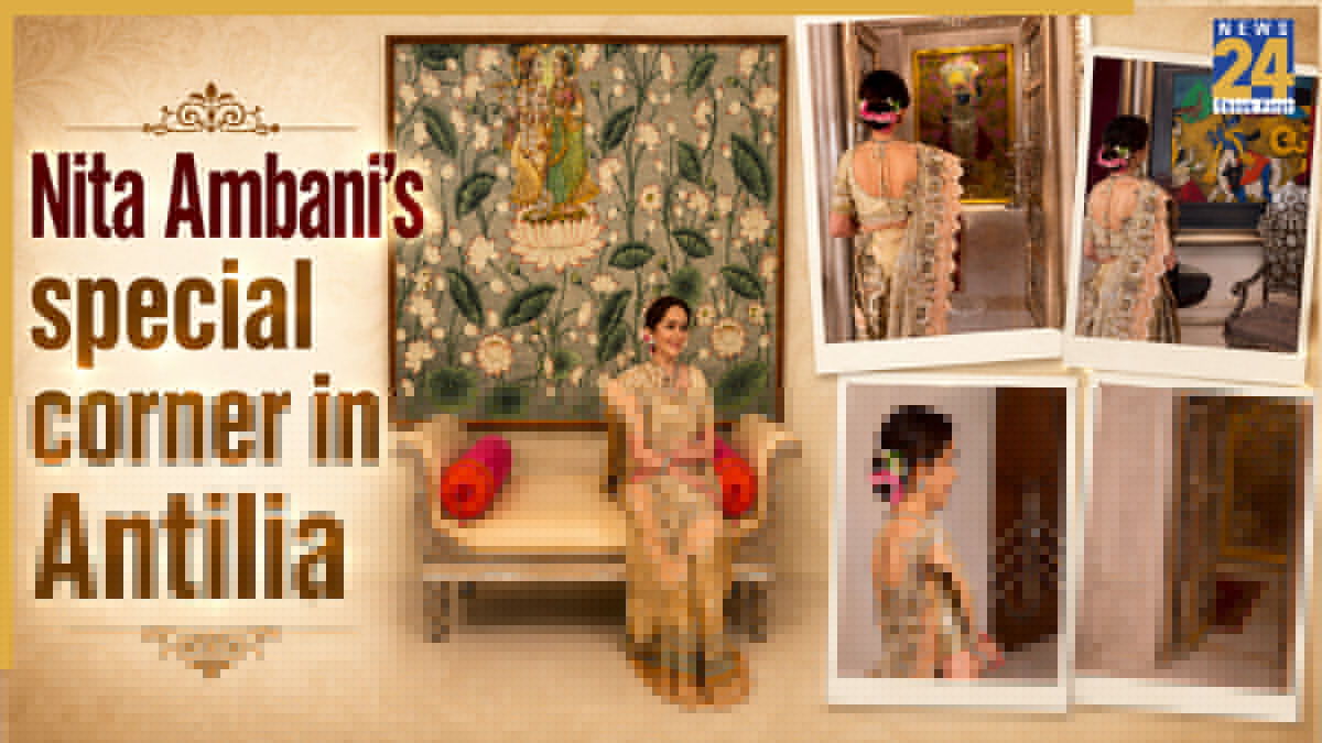 Marble carvings, stone doors and…: Nita Ambani reveals stunning corner of her Rs 15000 crore Antilia mansion; video goes viral