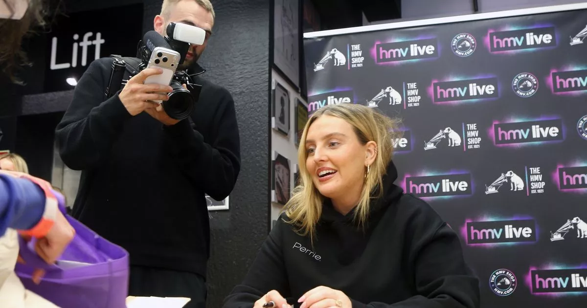 Perrie Edwards brings crowds to Newcastle as fans queue up for album signing