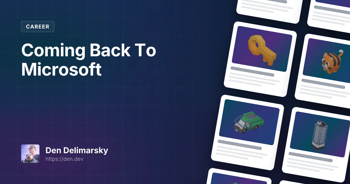 Coming Back To Microsoft
