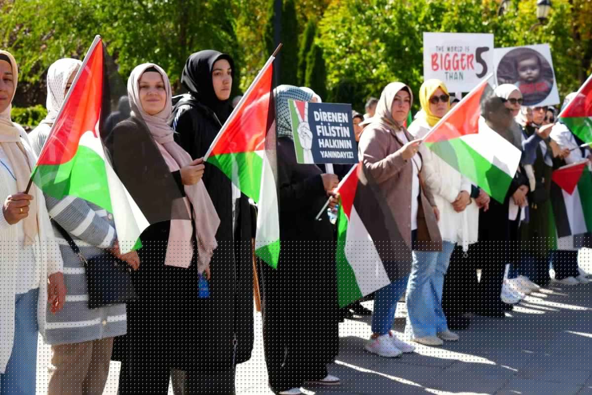 Erzurumlu kadınlardan Gazze'ye destek