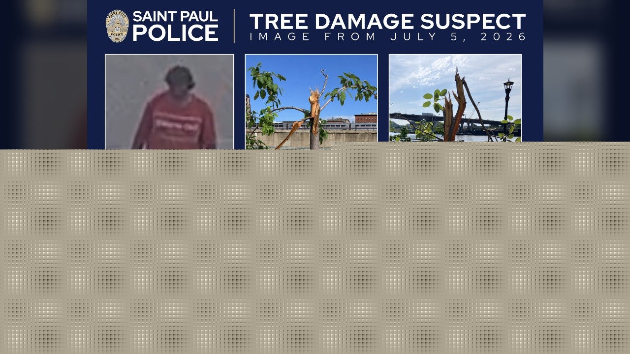 Police searching for suspect accused of damaging over 20 trees in highly vandalized area