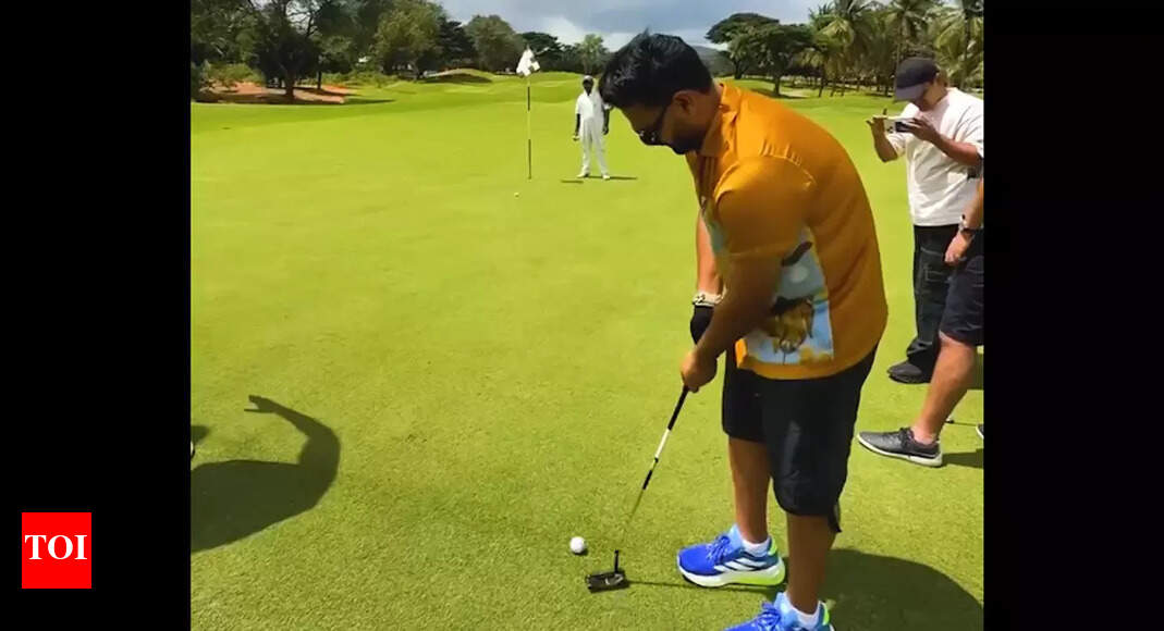 'Ball went everywhere …': Rishabh Pant's hilarious golf fail goes viral – watch