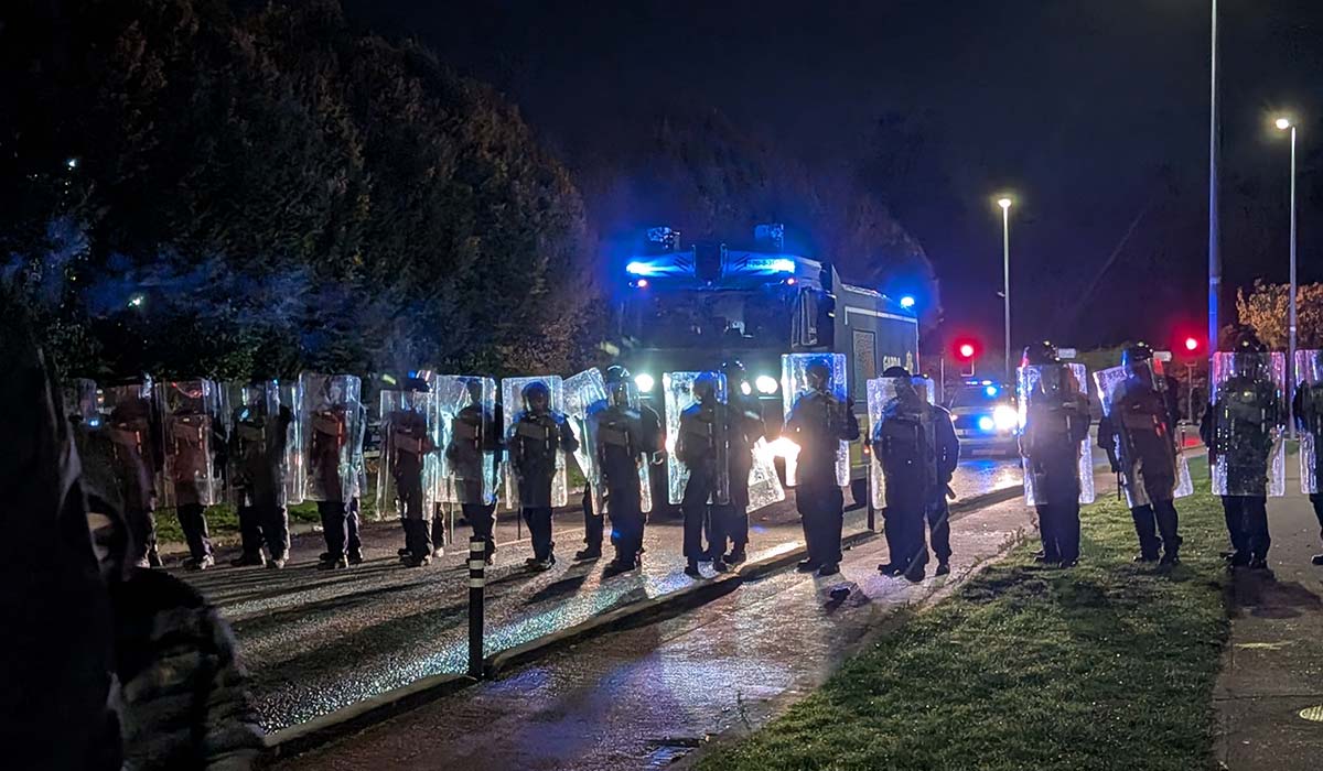 Citywest: Group of men tried to break garda line on horseback