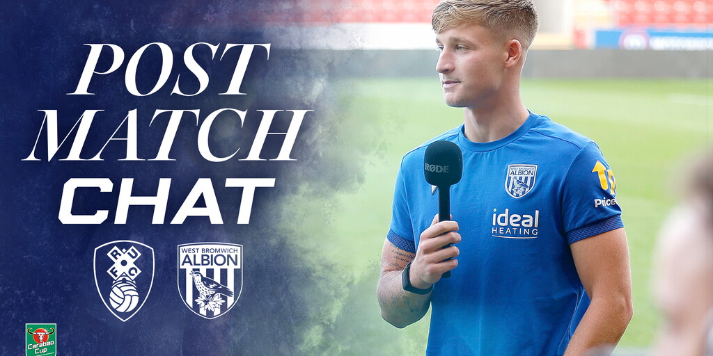 Albion Post-Match Chat | JJ Morgan on Carabao Cup progress & Rotherham United brace