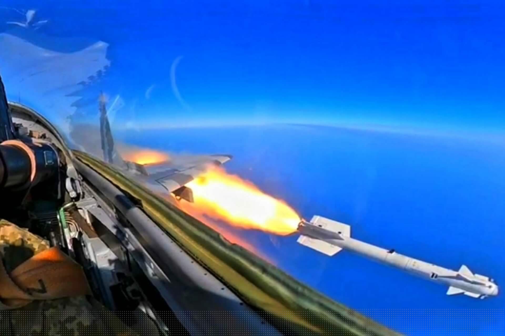 Ukrainian MiG-29 fighter destroyed after catching fire during missile launch