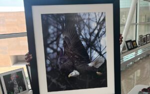 Hughes Photo Displayed at Indy Airport