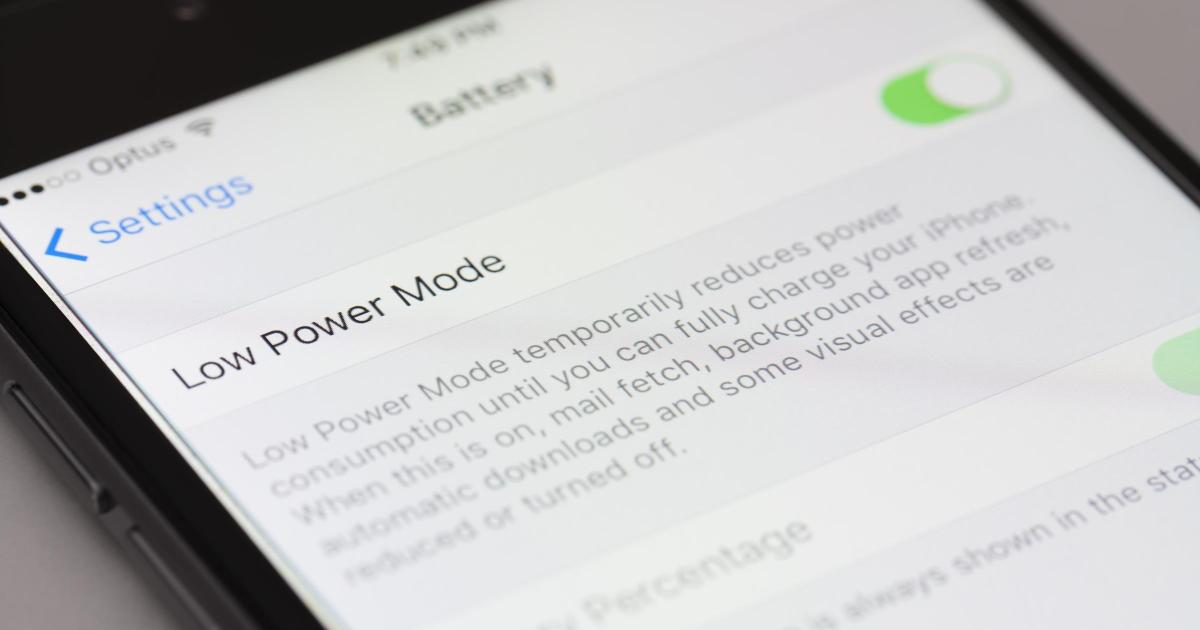 Is it okay to leave your iPhone on low power mode the whole day?
