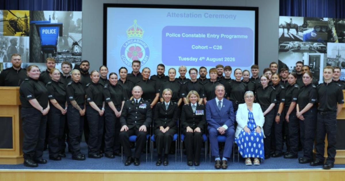 35 new police officers sworn into service across Lancashire