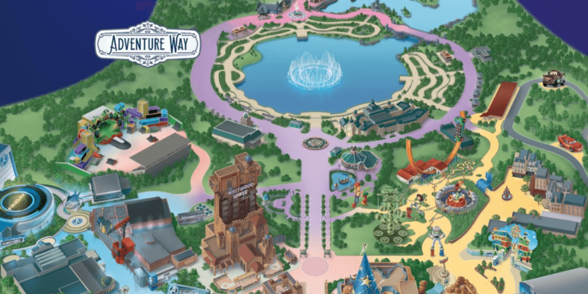 Disneyland Paris shares new map of Disney Adventure World