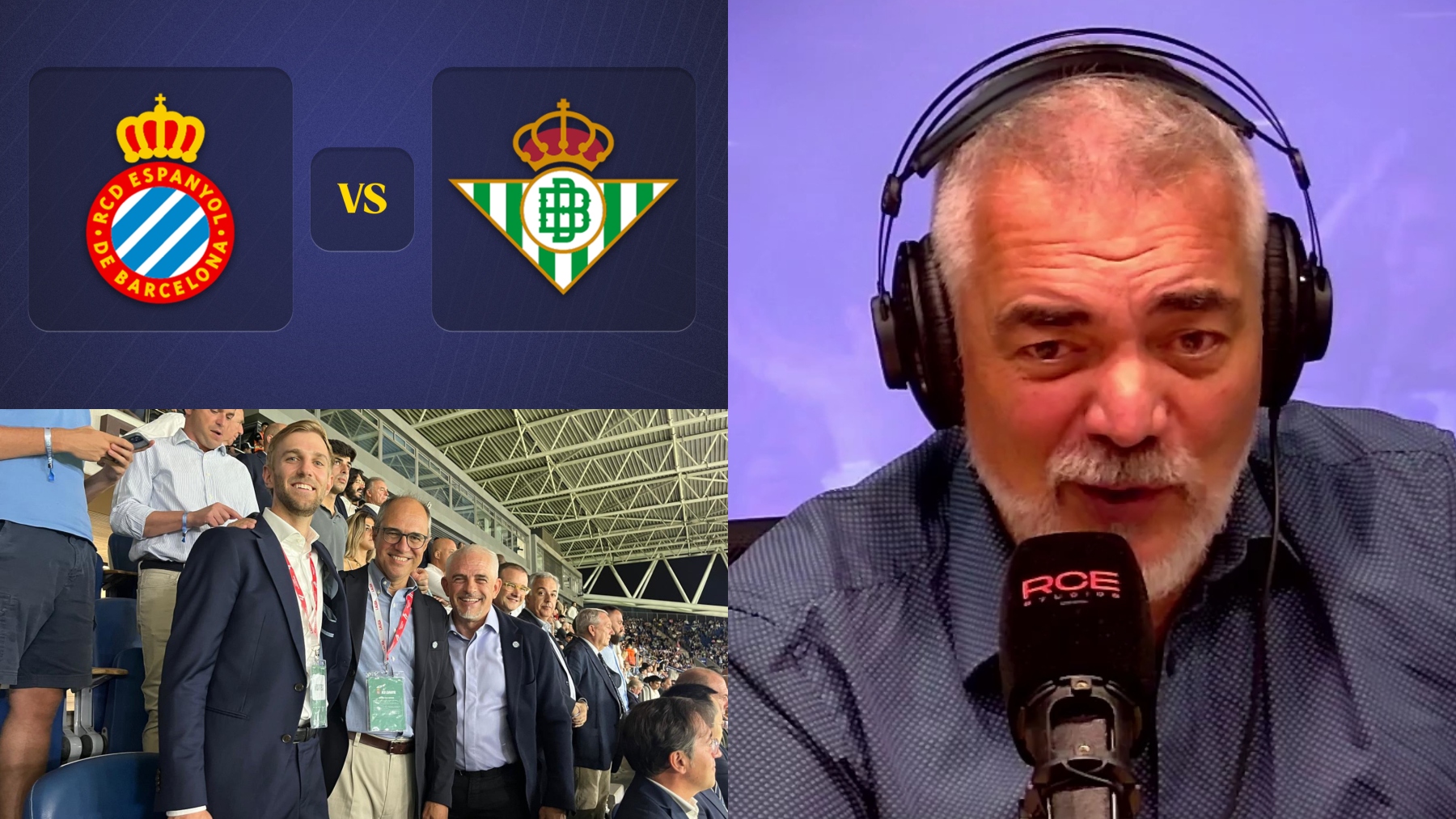 Hoy en ‘La Grada Ràdio’ | Del desembarco de Velocity con Bradley Spiby apuntando a nuevo CEO del Espanyol al reto del Betis y el estado de Urko, más la subida de valores en Transfermarkt