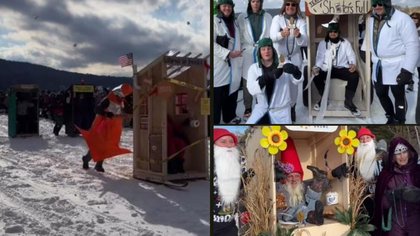 Crazy Outhouse Races Are Back in Upstate New York