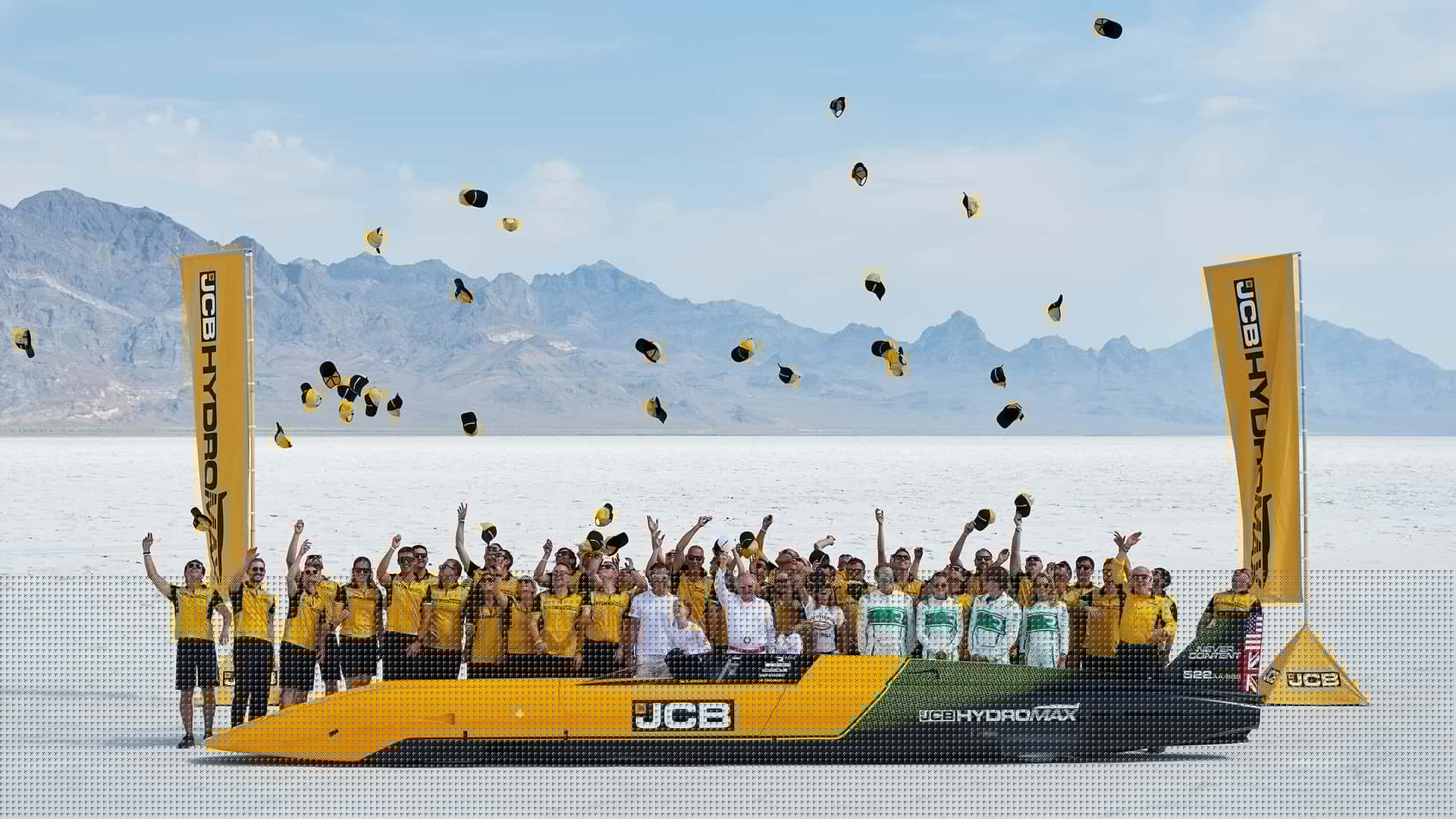 Hydrogen JCB Hydromax Rockets To 406.320 MPH World Record