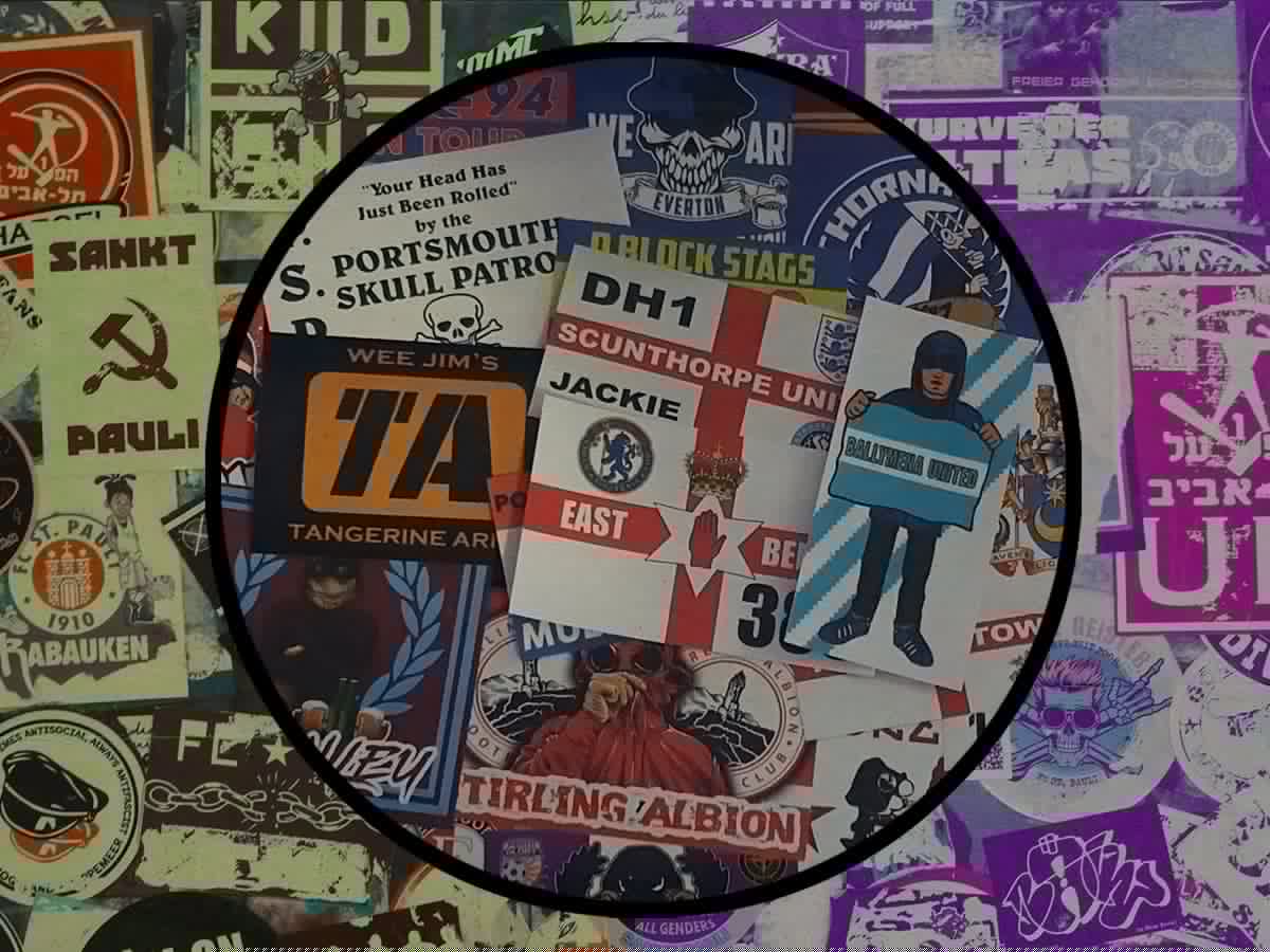 Why are there football stickers everywhere?