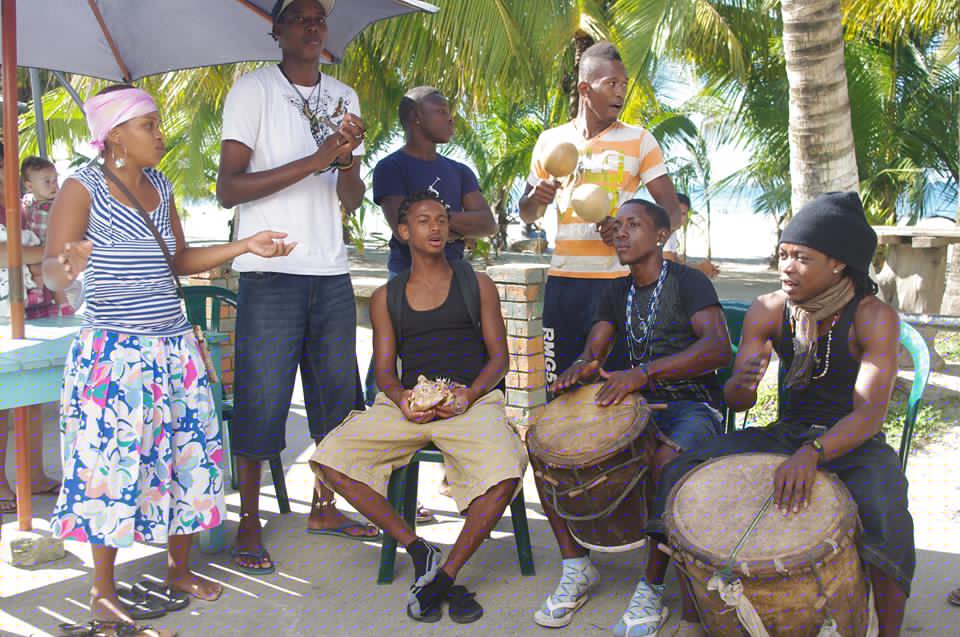 The Village of Seine Bight in the Placencia Peninsula of Belize