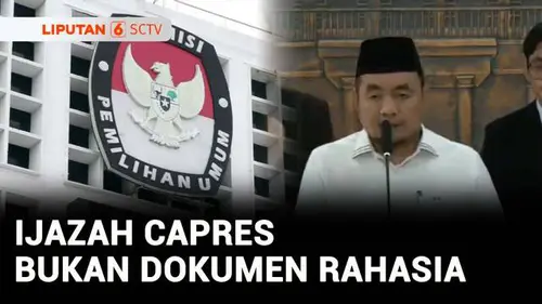 VIDEO: KPU Batal Rahasiakan Ijazah dan 15 Dokumen Syarat Capres-Cawapres