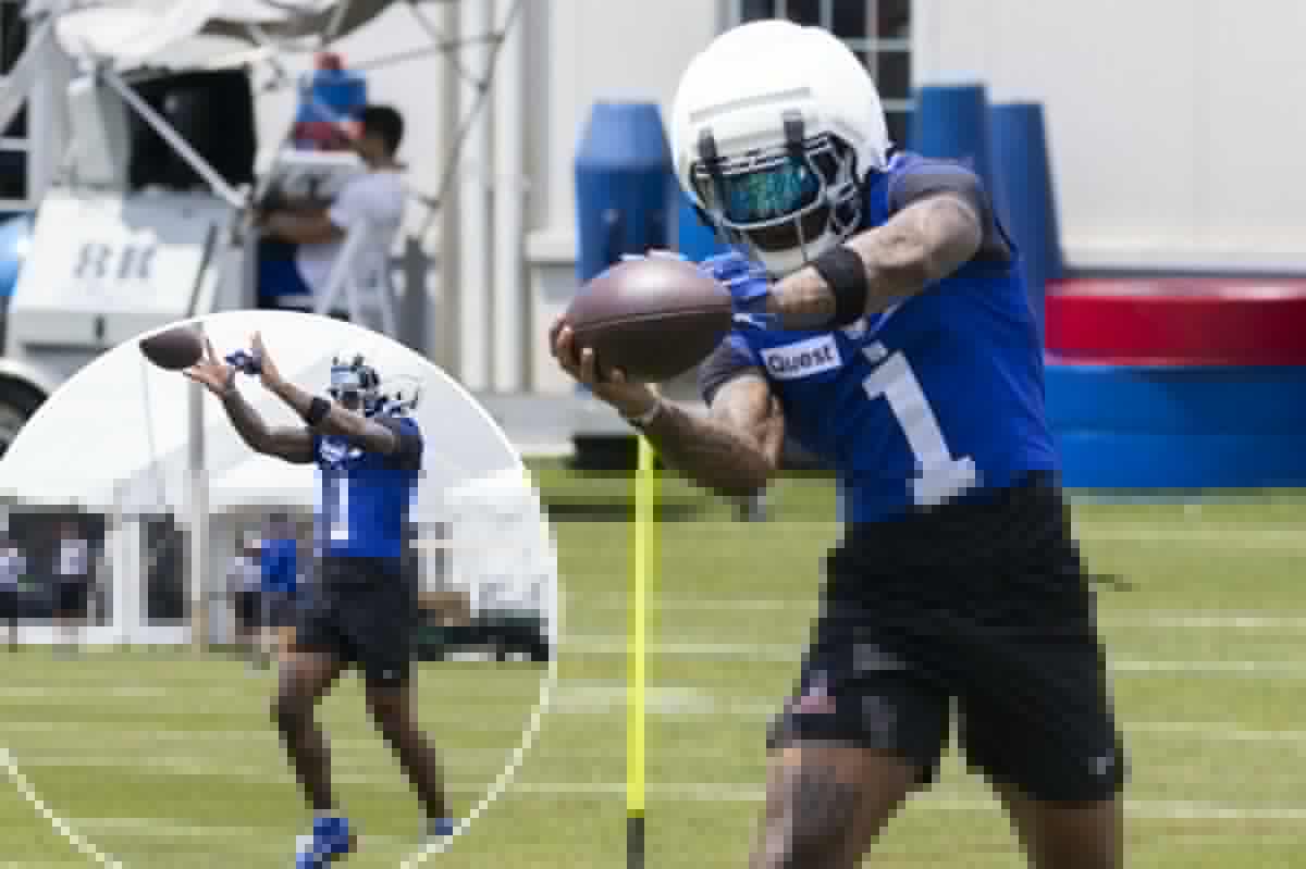 Malik Nabers takes the field at Giants training camp in a tantalizing glimpse