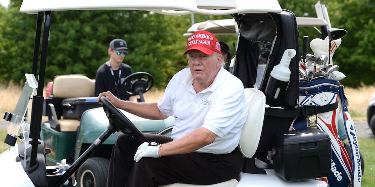 Trump's appearance at golf outing reignites health alarms
