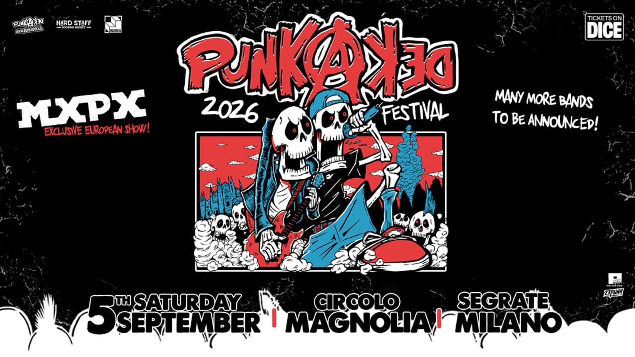 mxpx, la storica punk band americana, dal vivo al punkadeka festival