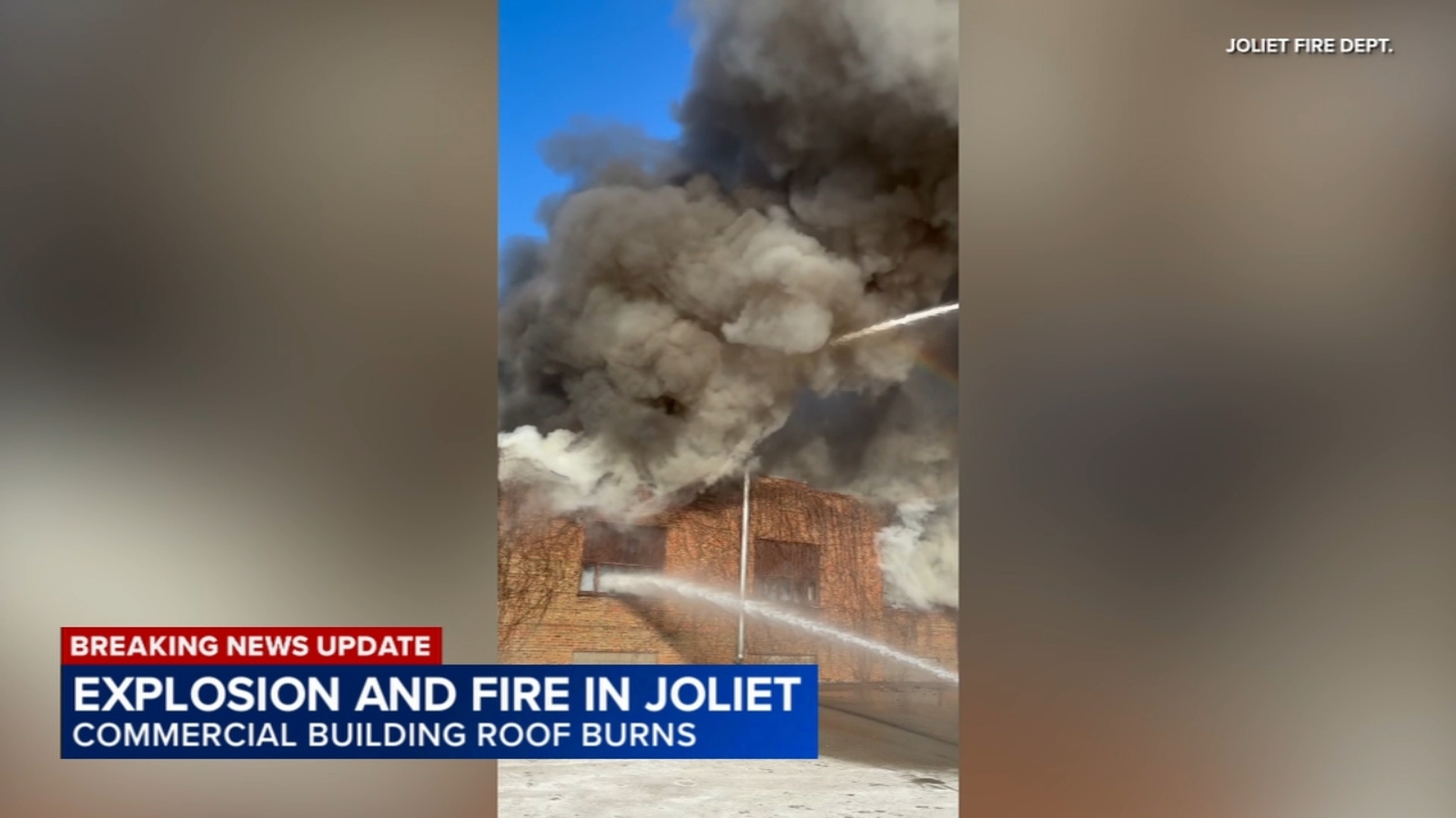 Firefighters battle large Joliet building fire, explosion; 2 injured, officials say | Video