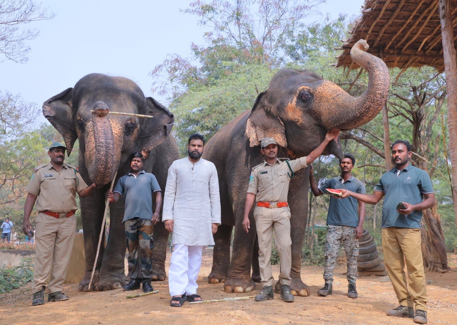 Deputy CM Pawan adopts two giraffes at Vizag Zoo, urges corporates to participate in wildlife protection