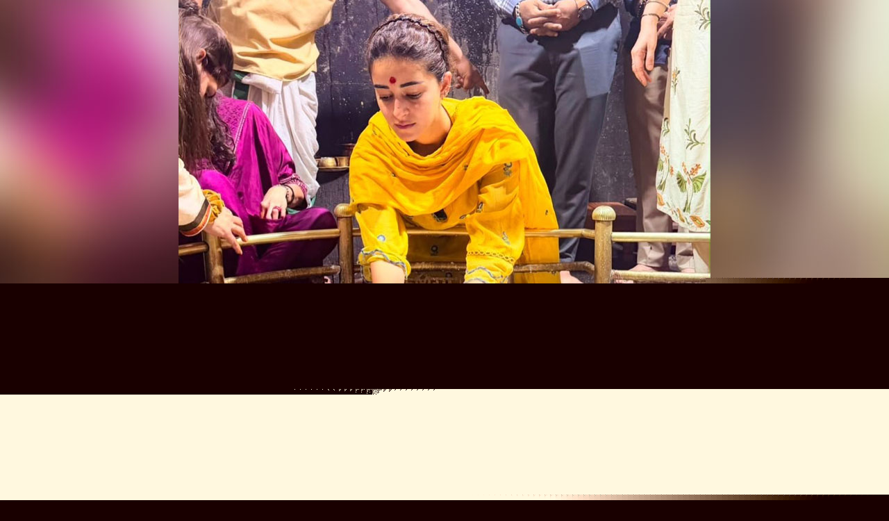 Ananya Panday seeks blessings at Bhimashankar Jyotirlinga