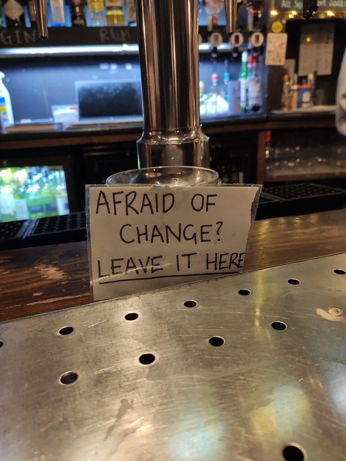 Funny Store Signs - The tip jar