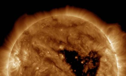 This Week, NASA Captures A Massive Heart-Shaped Hole On The Sun Facing Earth