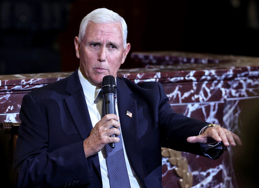 Pence pushes back at some of president’s Jan. 6 pardons and progressives
