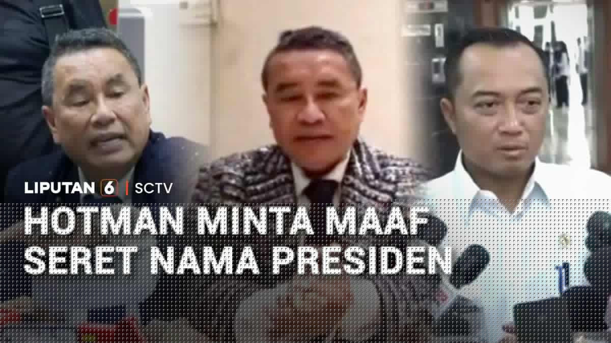 Hotman Minta Maaf Seret Nama Presiden