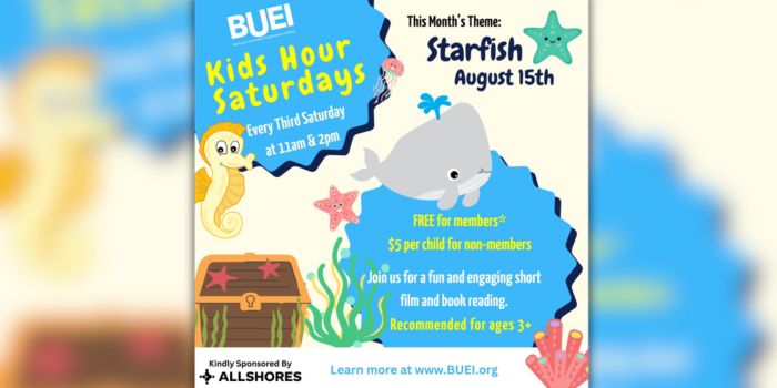 BUEI To Host Starfish-Themed Kids Hour