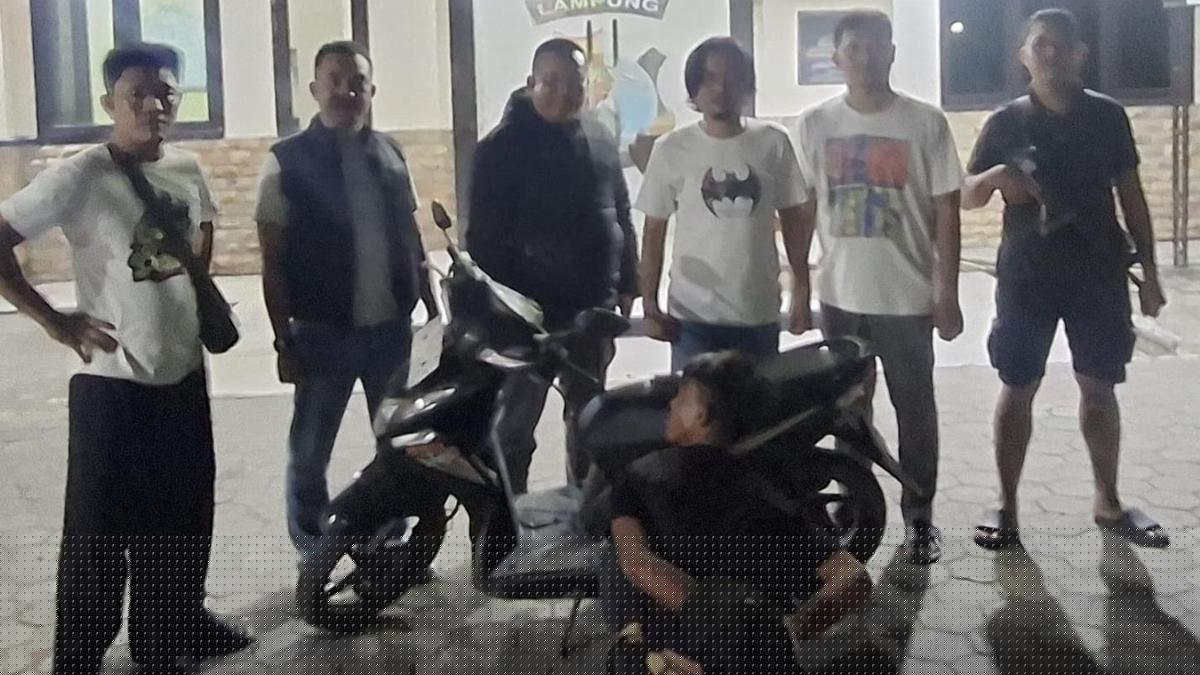 Maling Motor Langsung Kena Karma Usai Beraksi