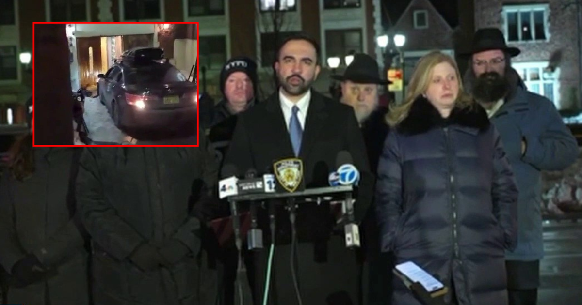 Man arrested after ramming car into Chabad-Lubavitch headquarters