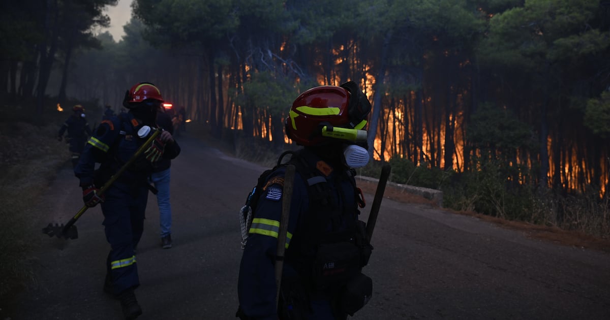 Europe’s wildfire crisis eases in west as danger shifts east to Greece