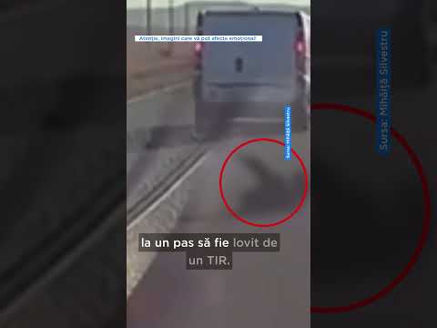 Tulcea: Un copil a căzut dintr-o dubă aflată în mers și a fost la un pas să fie lovit de un TIR