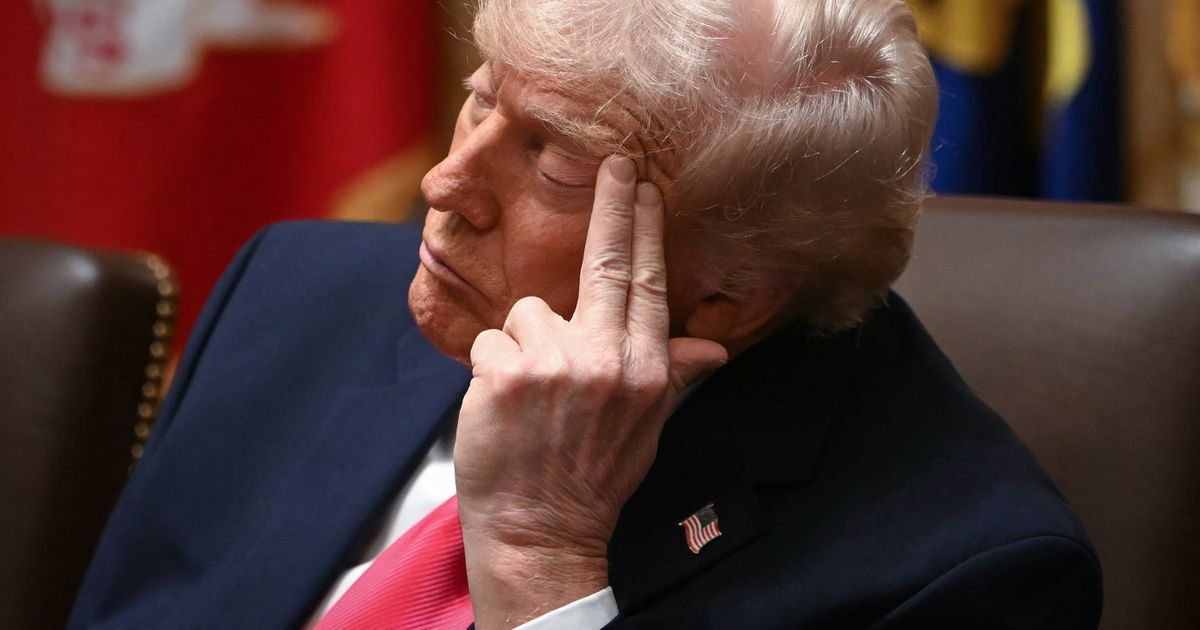 Donald Trump gives bizarre excuse for appearing to fall asleep during meetings