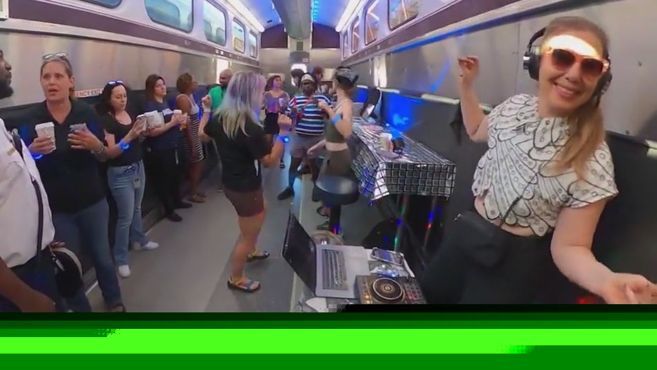 Metra turns train car into pop-up coffee rave for Chicago commuters