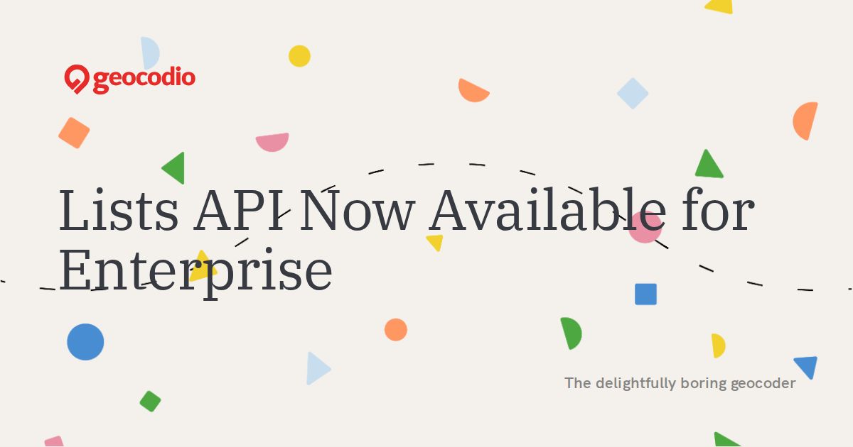 Lists API Now Available for Enterprise